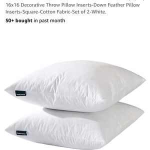 Brooke Home White Decorative Pillow Inserts